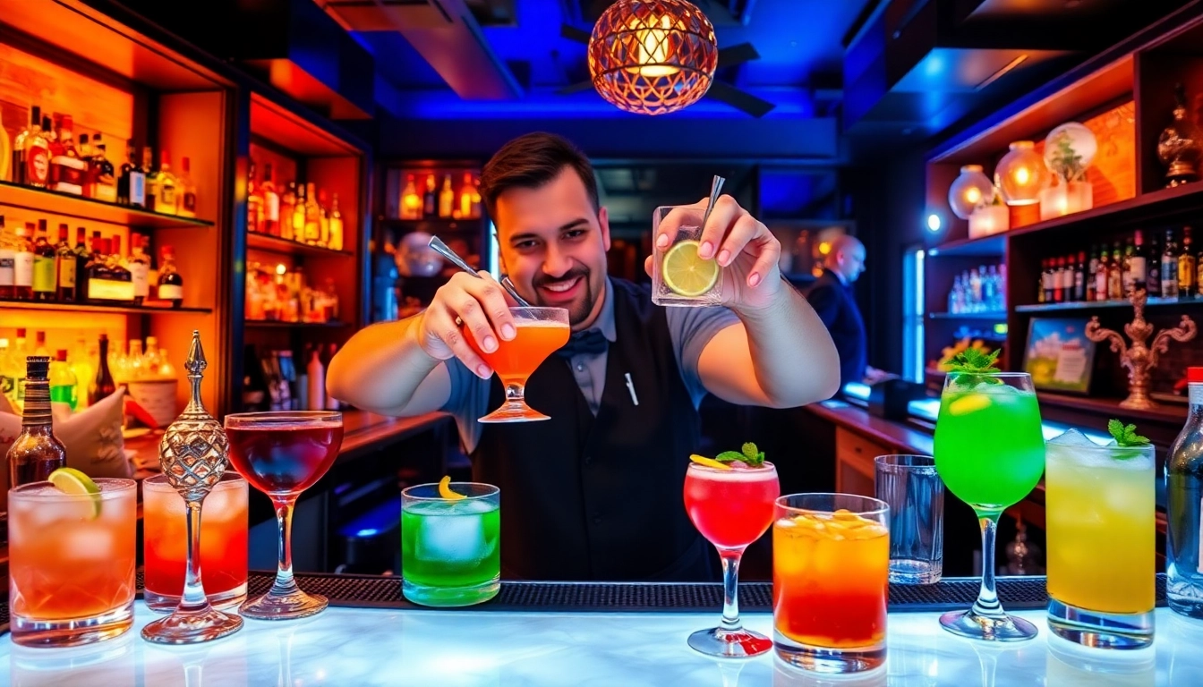 Join a cocktail kurs berlin to master mixology with colorful drinks and expert guidance.