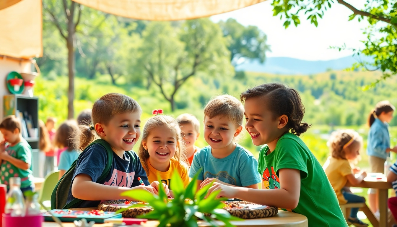 Engaging children participating in fun activities at holiday camps, showcasing creativity and joy.