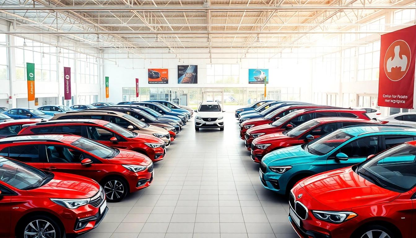 Find Used Vehicles showcased in a bright automotive marketplace featuring diverse models.