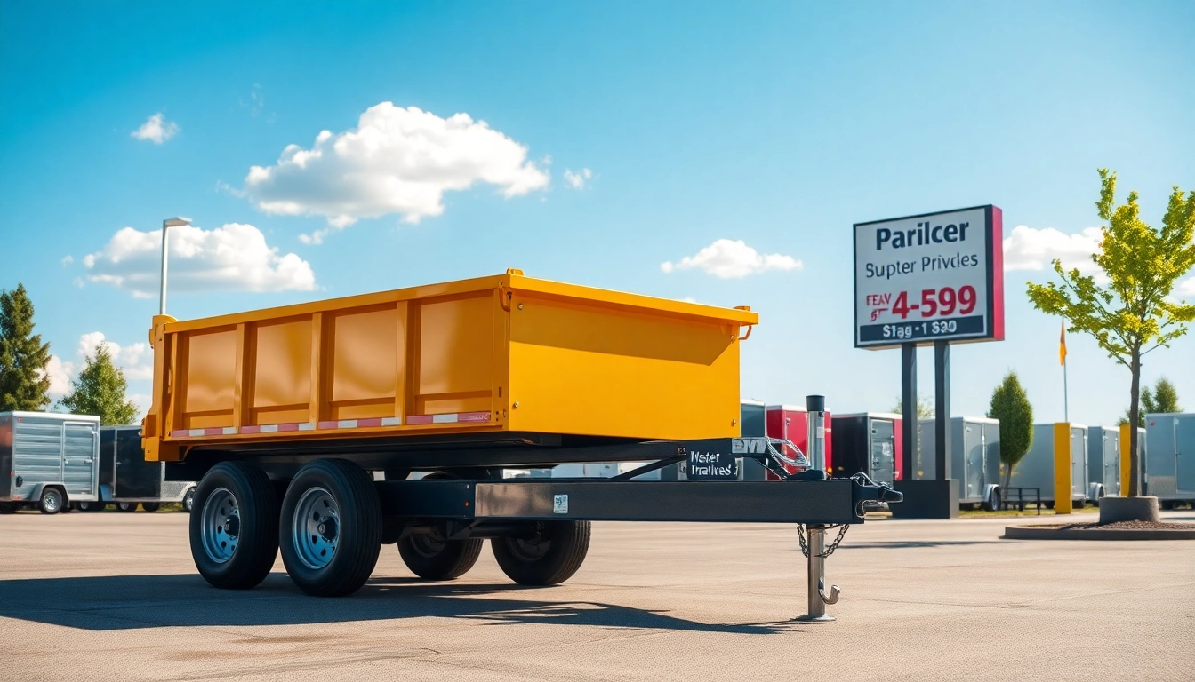 High-Quality Dump Trailer for Sale Near Me: Find the Perfect Fit Today