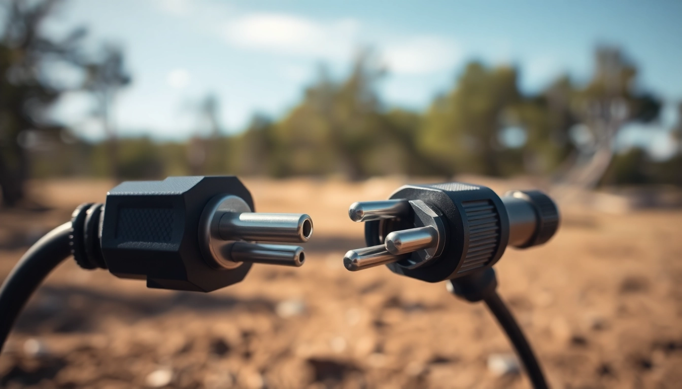 Showcasing the starlink mini 12v anderson plug in an outdoor setting emphasizing its design.