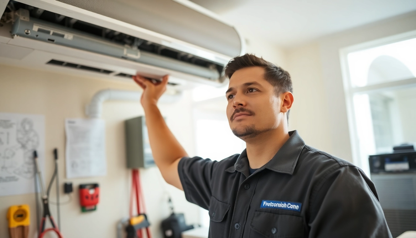 Expert HVAC technician providing ac repair glendale az in a residential setting.