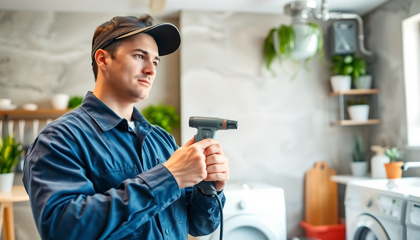 Technician servicing dryer vent franchises near me, ensuring optimal performance and safety.
