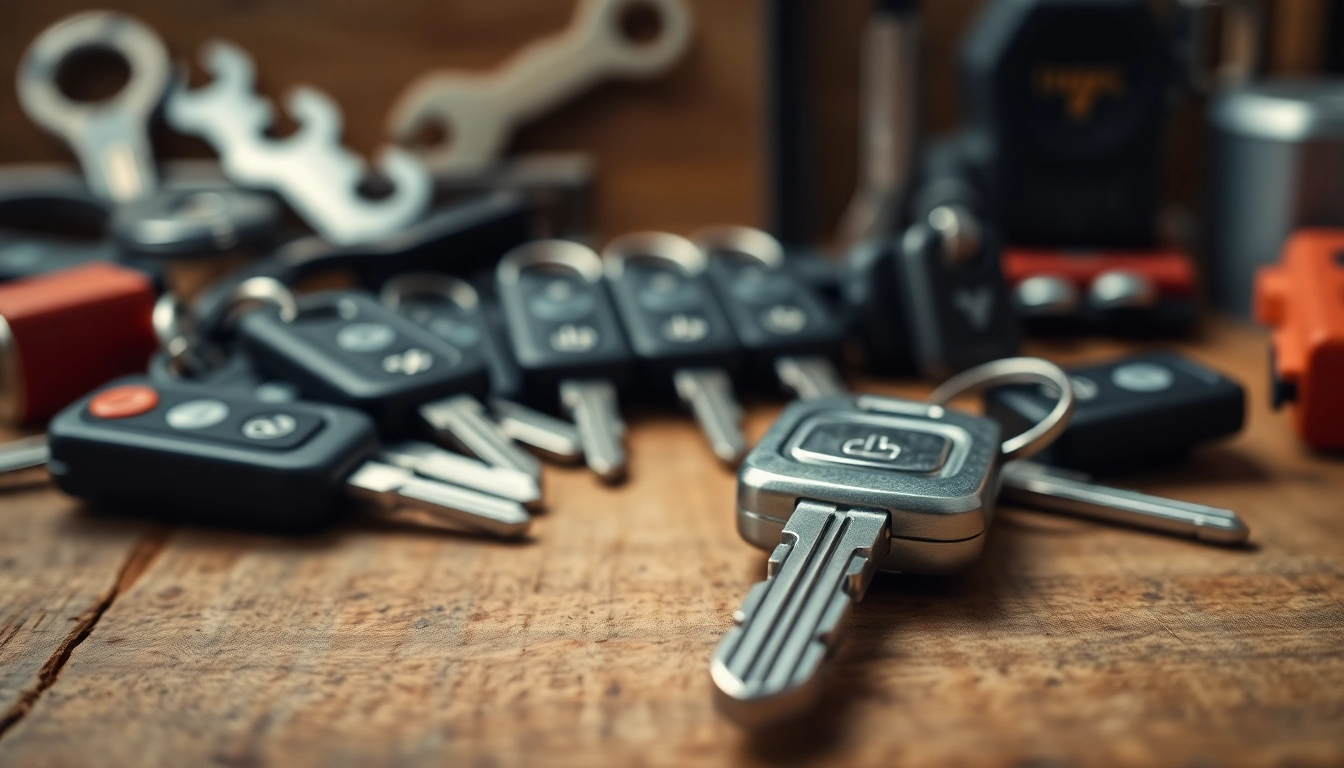 Secure your van keys with expertly engineered designs showcased on a wooden table.