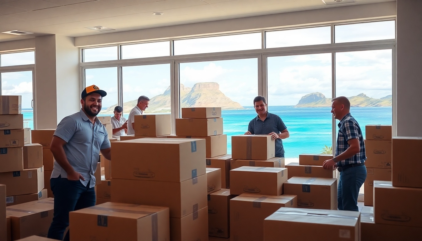 Movers from Alaska to Hawaii packing boxes together for a smooth transition.