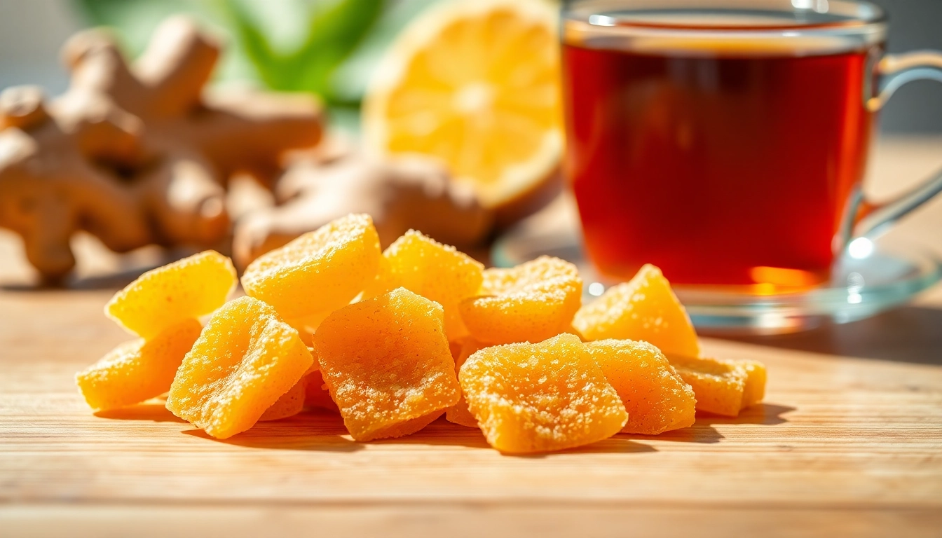 Enjoy ginger chews for a healthy and delicious treat that offers comfort and relief.